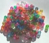200 4x6mm Transparent Mixed Acrylic Crow Beads